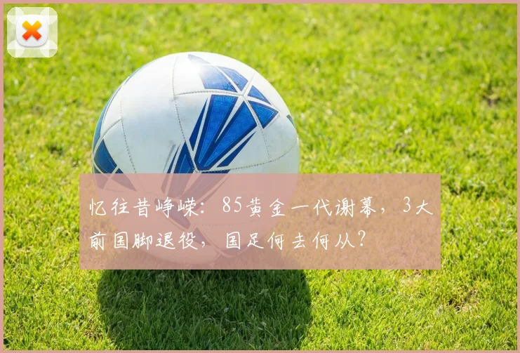 忆往昔峥嵘：85黄金一代谢幕，3大前国脚退役，国足何去何从？